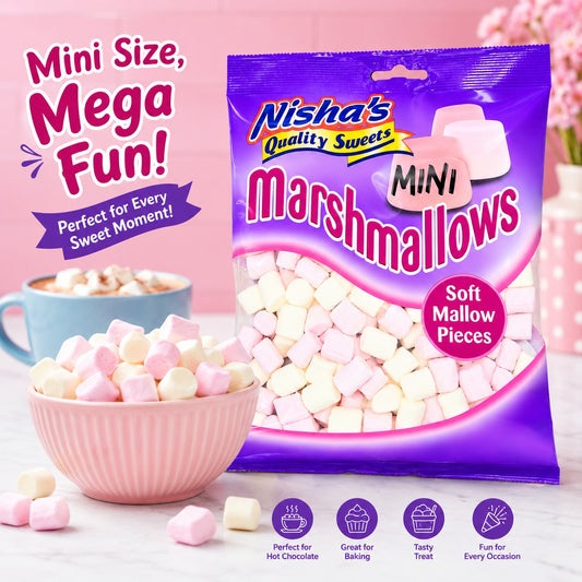 Nisha Mini Marshmallows - (12 Packs)