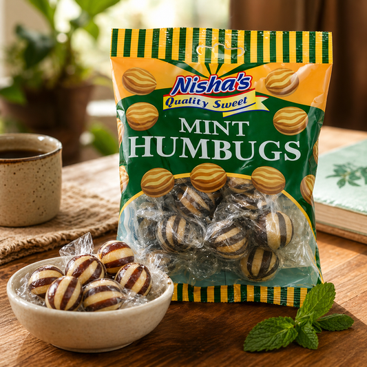 Nisha Sweets Mint Humbugs - (12 Packs)