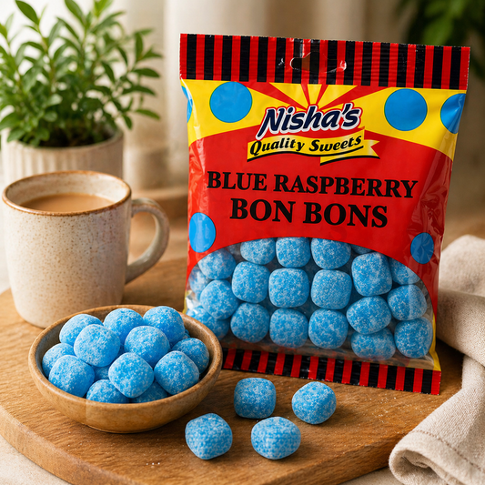 Nisha Sweets Blue Raspberry Bon Bons - (12 Packs)