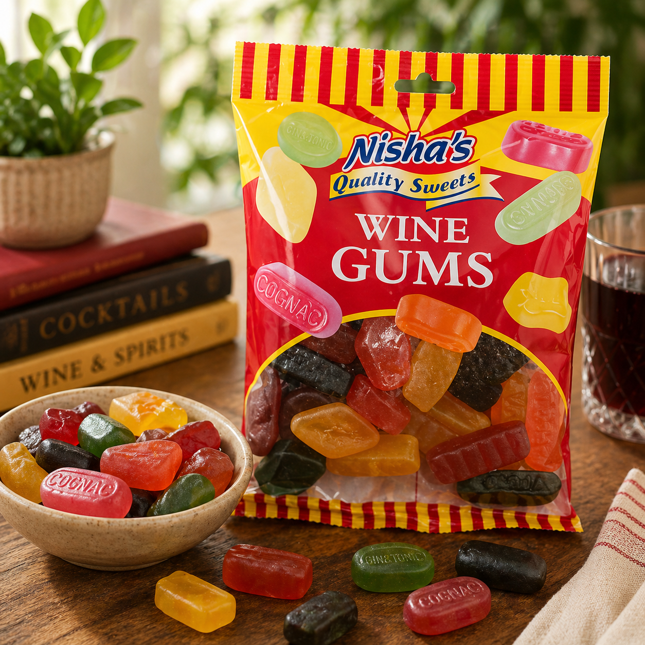 Nisha Sweets Wine Gums - (12 Packs)