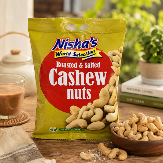 Nisha’s Roasted & Salted Cashew Nuts - (20 Packs)