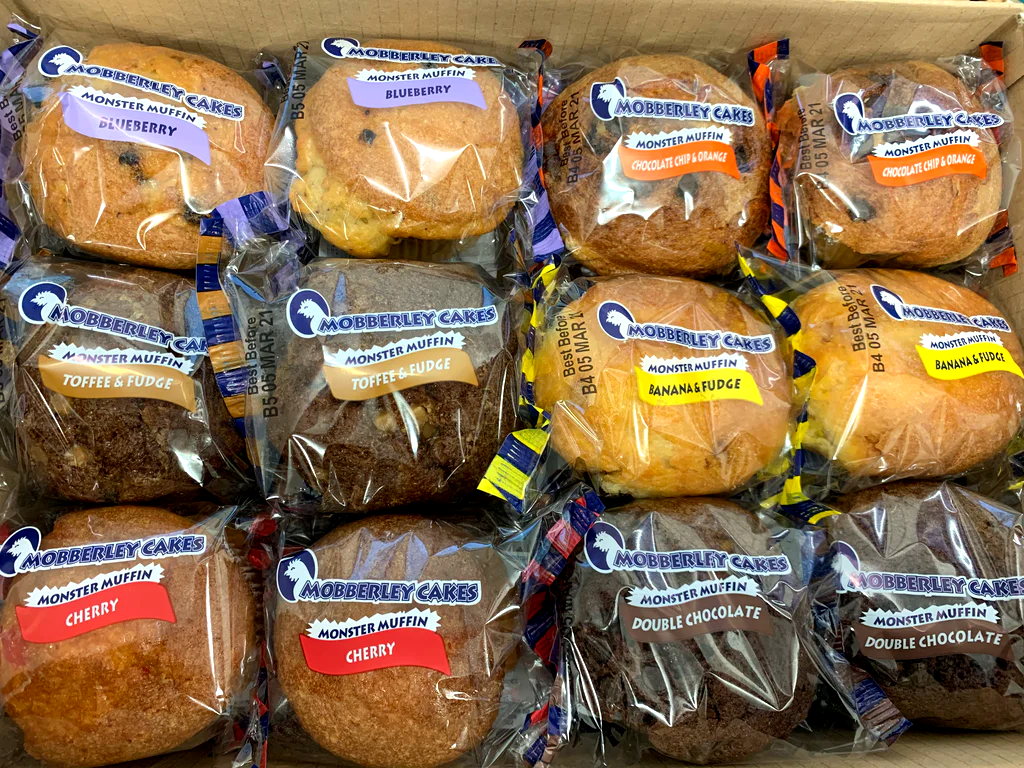 Mobberley Cakes Assorted Monster Muffins (120g) Box of 24