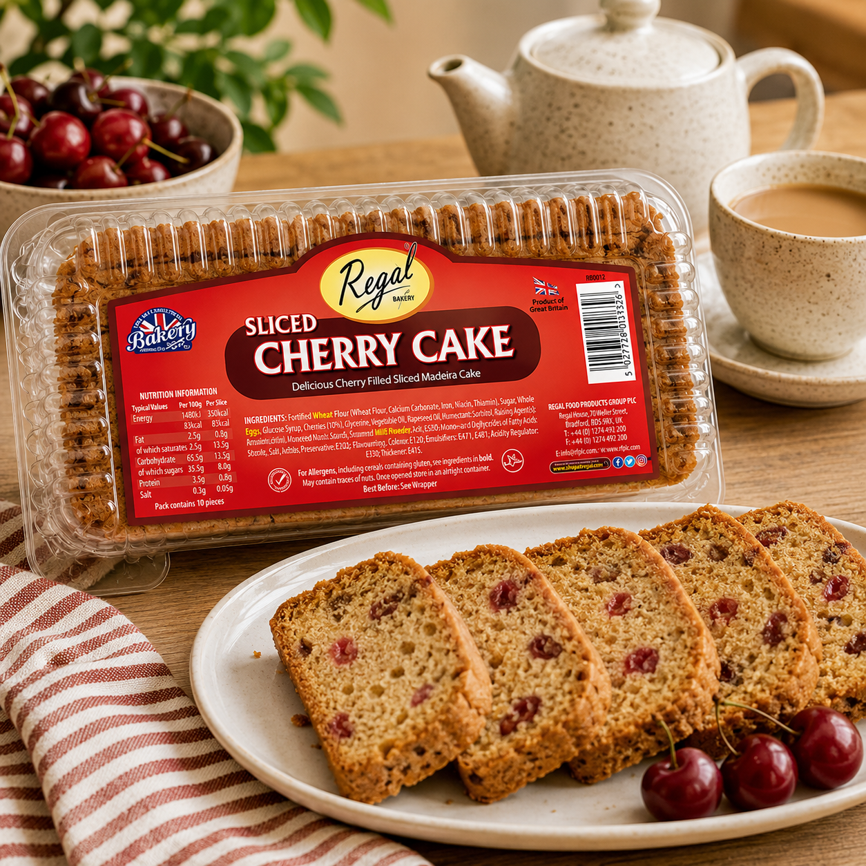 Regal Cherry Sliced Cake 10pcs