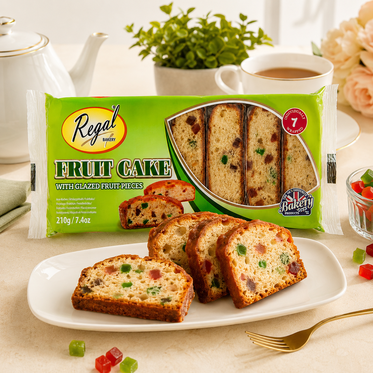 Regal Fruit Cake Slices 210g