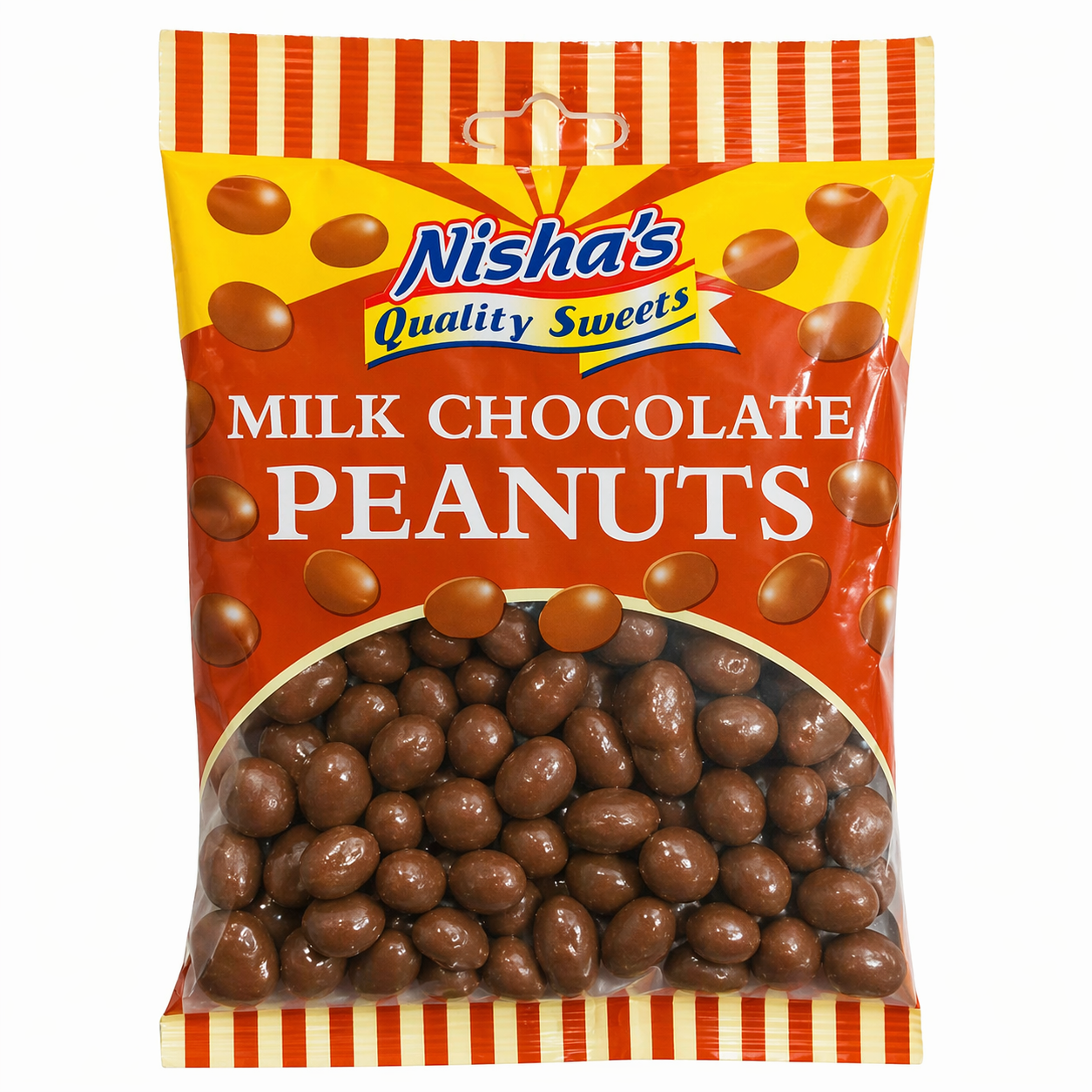 Nisha Sweets Milk Chocolate Peanuts - (12 Packs)