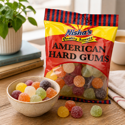 Nisha Sweets American Hard Gums 150g - (12 Packs)