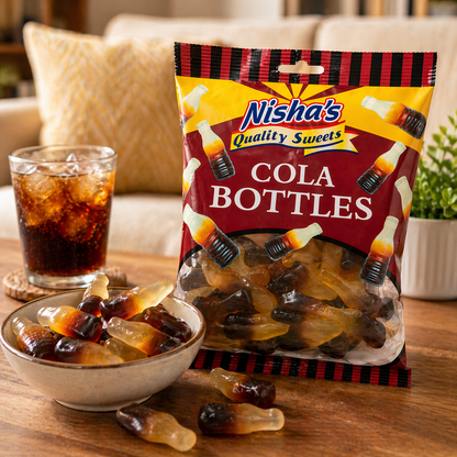 Nisha Sweets Cola Bottles - (12 Packs)