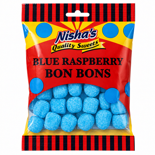 Nisha Sweets Blue Raspberry Bon Bons - (12 Packs)