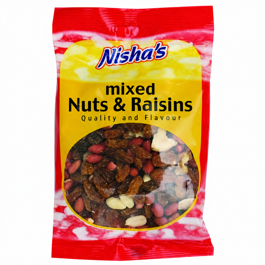 Nisha Mixed Nuts & Raisins - (10 Packs)