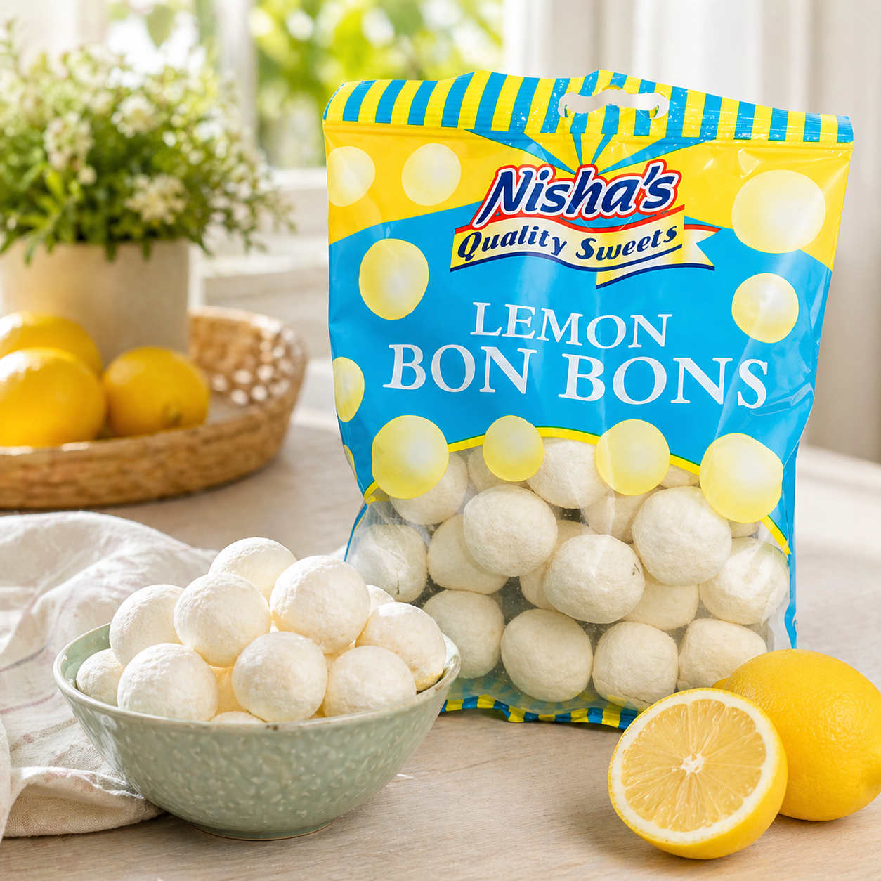 Nisha Sweets Lemon Bon Bons - (12 Packs)