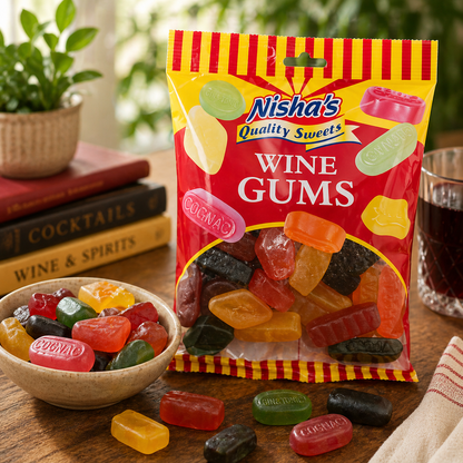 Nisha Sweets Wine Gums - (12 Packs)