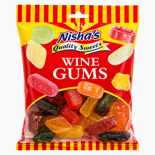 Nisha Sweets Wine Gums - (12 Packs)