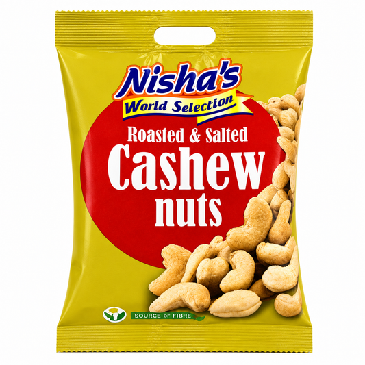 Nisha’s Roasted & Salted Cashew Nuts - (20 Packs)
