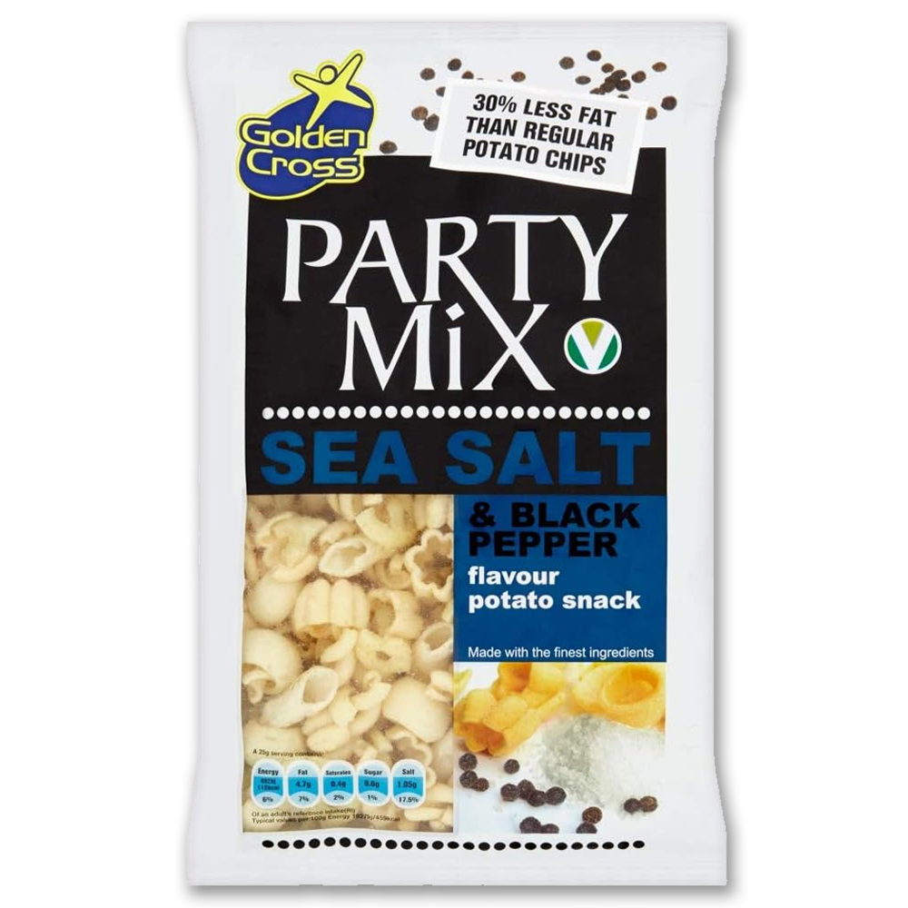 Golden Cross Sea Salt & Black Pepper Crisps (125g)